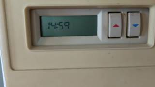 old White Rodgers Thermostat Circa 1980s [upl. by Mordy]