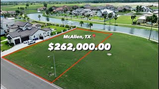 LAND  LAKE  HALF ACRE  MCALLEN TX  26200000 [upl. by Aicilev879]