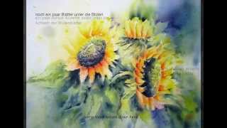 Tutorial Sunflower  Sonnenblumen [upl. by Stannfield]