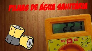 As pilhas de água sanitária Experiência de química [upl. by Jacquetta]