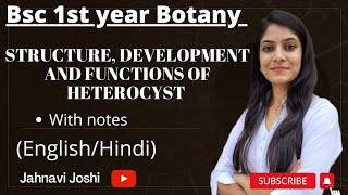 Structure Development and Functions of Heterocyst Notes 📝 Bsc 1st year Botany [upl. by Alaaj95]