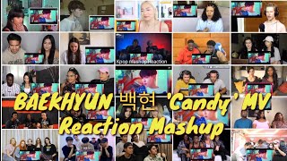 BAEKHYUN 백현 Candy MV  Reaction Mashup [upl. by Jasik755]