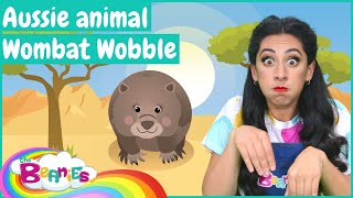 Aussie Animal Fun Dance Along With The Wobble Wombat  Kids Song Video [upl. by Beller103]