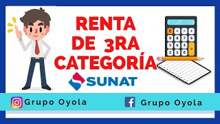 RENTA DE 3RA CATEGORÍA  RENTAS EMPRESARIALES  SUNAT [upl. by Bohlin]