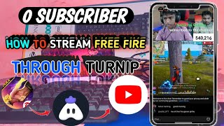 2024 😍  Turnip App Se Live Stream Kaise Kare  How To Short Live Stream On Youtube From Turnip [upl. by Nibor]