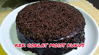 CARA BUAT KEK COKLAT MOIST KUKUS  Sukatan Cawan  guna blender [upl. by Harad]