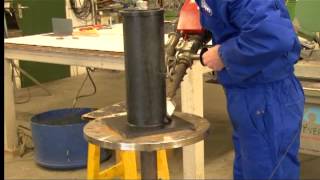 Extruder lassen HDPE lassen met een extruder lasapparaat [upl. by Luing497]