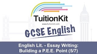 English Lit  Essay Writing Building a PEE Point 57 [upl. by Losiram]