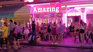 Phnom Penh Nightlife Street 136  Tourism amp Nightlife in CAMBODIA 2023 [upl. by Dorraj]