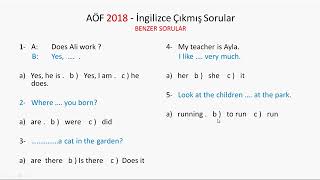 AÖF İngilizce ÇIkmış Benzer Sorular Nasıl Çözülür 7 dk da Öğren [upl. by Attenor112]