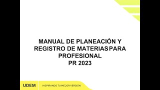 Registro de materias Inscripciones PR23 Estudiante [upl. by Canty]