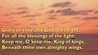 Glory to Thee My God This Night Tune Tallis Canon  5vv with lyrics for congregations [upl. by Asle]