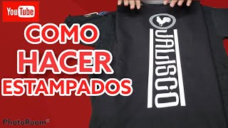 Empieza negocio de estampados de vinilo en camisetas o playeras con plotter para calcomanias [upl. by Atiuqnahs]