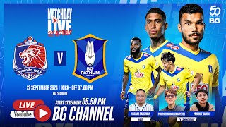 MATCHDAY LIVE REACTION  PORT FC vs BG PATHUM UNITED  THAI LEAGUE 1 202425 MW07 [upl. by Lyrred]