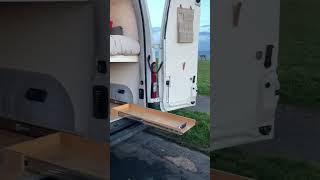 Bike storage Vauxhall Movano camper tour [upl. by Ise]