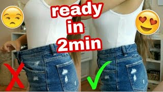 How to make jeans tight at waist without sewing machine [upl. by Mirabel983]