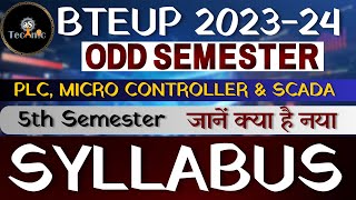 PLC MICRO CONTROLLER amp SCADA New Syllabus 2023  Upbte 5th Semester  Polytechnic 5th Semester [upl. by Yesak]