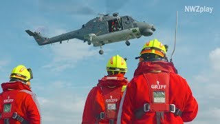 Helikopterübung amp Wasserrettung Unterwegs mit den Seenotrettern [upl. by Elohcin904]