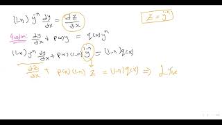 Diferansiyel DenklemlerLineer Diferansiyel Değil Bernoulli  شرح بالعربي [upl. by Taite]