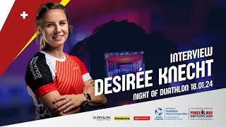 Interview Desirée Knecht  Night of Duathlon 2024 [upl. by Deehsar]