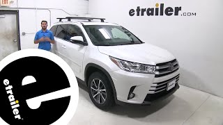 etrailer  Thule WingBar Evo Crossbars Installation  2019 Toyota Highlander [upl. by Purcell]