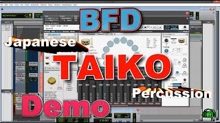 BFD Japanese TAIKO Percussion  DEMO [upl. by Dralliw]