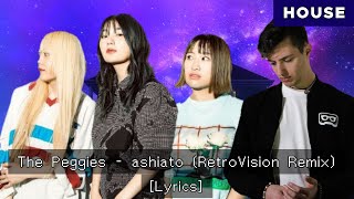 the peggies  ashiato Footprints Lyrics  English subtitle  RetroVision Remix [upl. by Llerot]