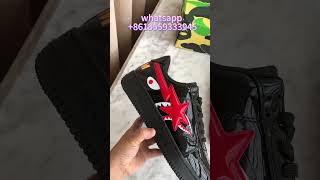 A BATHING APE BAPE STA LOW SHARK BLACK UNBOXING  Shorts [upl. by Xonnel65]