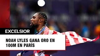 Noah Lyles se convierte en el hombre más rápido del mundo en París [upl. by Lamej976]