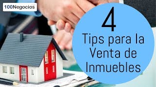 4 Tips para la Venta de Inmuebles [upl. by Ainex379]