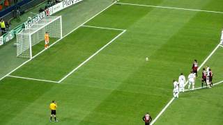 MilanReal Madrid 11 Ronaldinho penalty [upl. by Hannover]