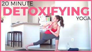 20 minute Yoga for Detox amp Digestion Flow [upl. by Narda520]