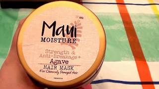 Maui Moisture Strength amp Antibreakage  Agave Hair Mask for Chemically Damaged Hair [upl. by Yeargain]