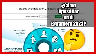 Como apostillar en el extranjero 2023 [upl. by Wandy]