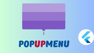 Popup Menu in Flutter  Flutter PopUp Menu Button [upl. by Aliuqet]