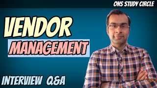 Vendor Management Interview Questions And Answers [upl. by Odanref]