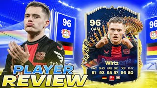 😨96 TOTS WIRTZ PLAYER REVIEW  EA FC 24 ULTIMATE TEAM [upl. by Adolph]