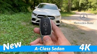 Mercedes A Class Sedan 2019 AMG Line  FIRST FULL indepth review in 4K  MBUX [upl. by Adroj]