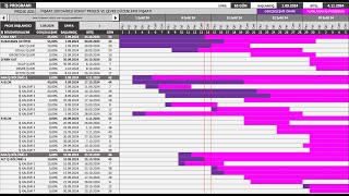 Excel Şantiye İş Programı Tanıtım [upl. by Atsuj]