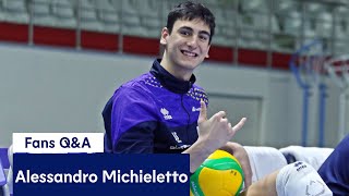 Italy and Trentinos Volleyball Prodigy Alessandro Michieletto Answers Fan Questions [upl. by Aihseyn]