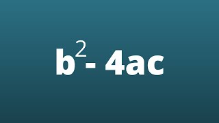 What does the discriminant tell us [upl. by Adiaz]