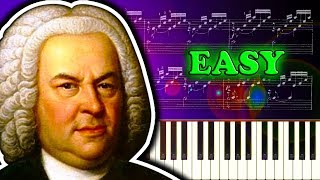 J S BACH  PRELUDE IN C MAJOR from the WellTempered Clavier  Piano Tutorial [upl. by Nafets]