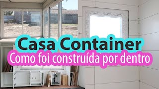 CASA CONTAINER COMO FOI FEITA POR DENTRO CASA CONTENTOR [upl. by Hofstetter]