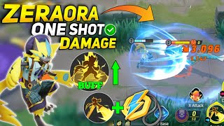 Zeraora New One Shot Damage build for Discharge and Spark Must try this  Pokemon unite [upl. by Zakarias883]