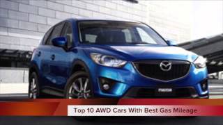 Top 10 2013 AWD Cars with Best Gas Mileage [upl. by Giulio819]