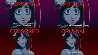 Bleach TYBW Episode 22 Censored Version VS Original version [upl. by Ymmas]