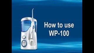 Short Video On How To Use The Waterpik WP100 Ultra Water Flosser [upl. by Aieken]