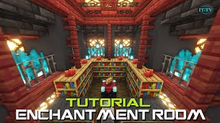 Minecraft ENCHANTING ROOM DESIGN  TUTORIAL EASY [upl. by Mitchiner]