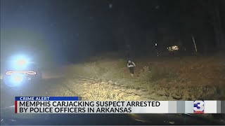 TV crew captures Arkansas chase with Memphis carjacking suspect [upl. by Haianeb]