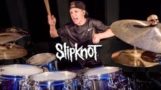 age 12 playing SLIPKNOT [upl. by Sylvie]